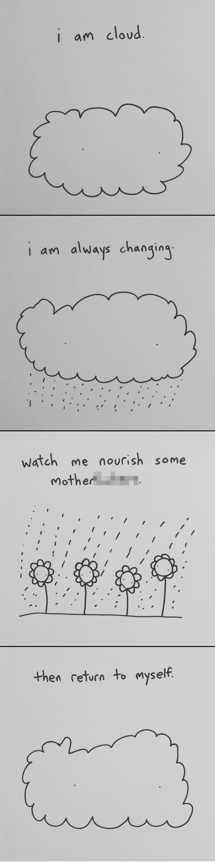 I Started Drawing Minimalist Comics About My Mental Health This Year And For Some Reason That Means Drawing Anxiety Kind Of Like It's A Hotdog