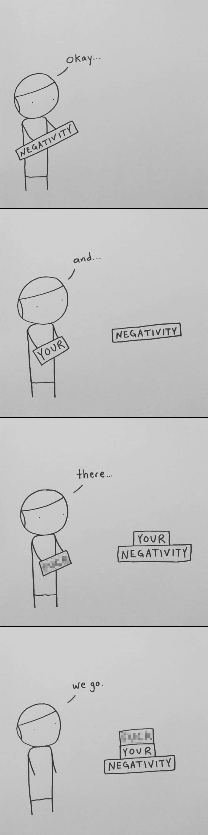 I Started Drawing Minimalist Comics About My Mental Health This Year And For Some Reason That Means Drawing Anxiety Kind Of Like It's A Hotdog