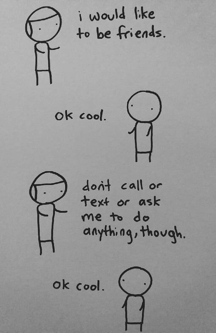 I Started Drawing Minimalist Comics About My Mental Health This Year And For Some Reason That Means Drawing Anxiety Kind Of Like It's A Hotdog