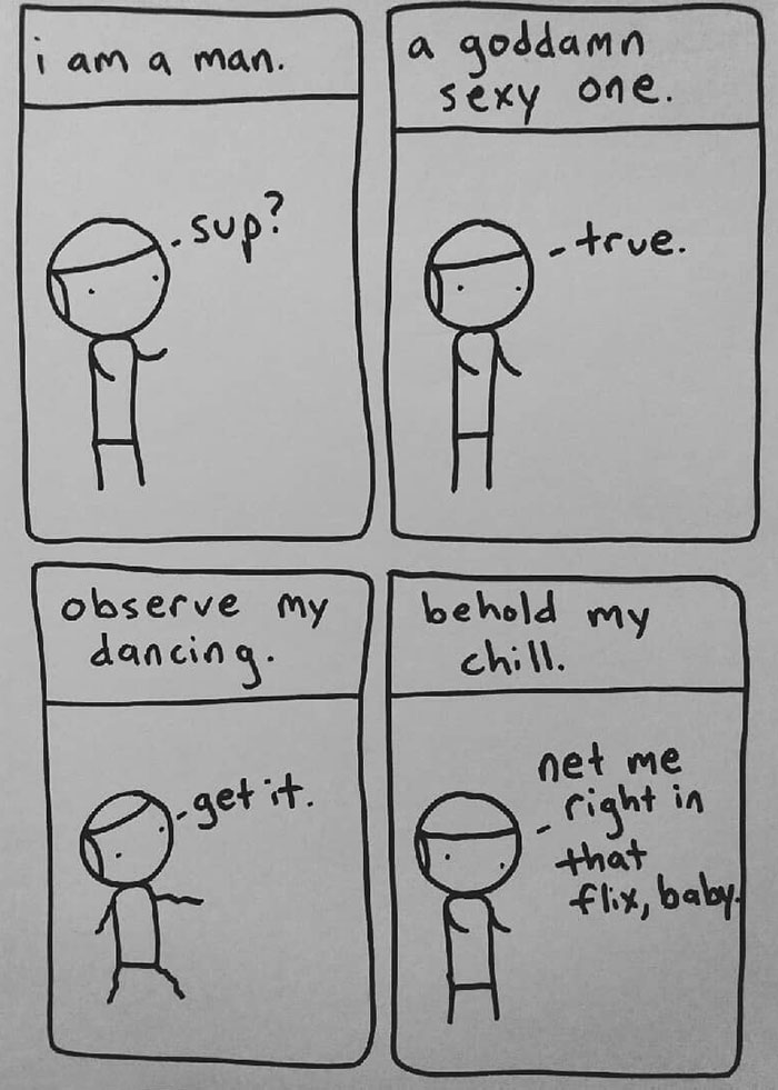 I Started Drawing Minimalist Comics About My Mental Health This Year And For Some Reason That Means Drawing Anxiety Kind Of Like It's A Hotdog