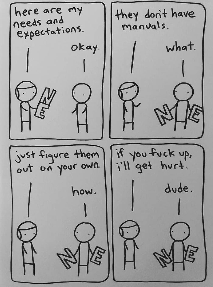 I Started Drawing Minimalist Comics About My Mental Health This Year And For Some Reason That Means Drawing Anxiety Kind Of Like It's A Hotdog