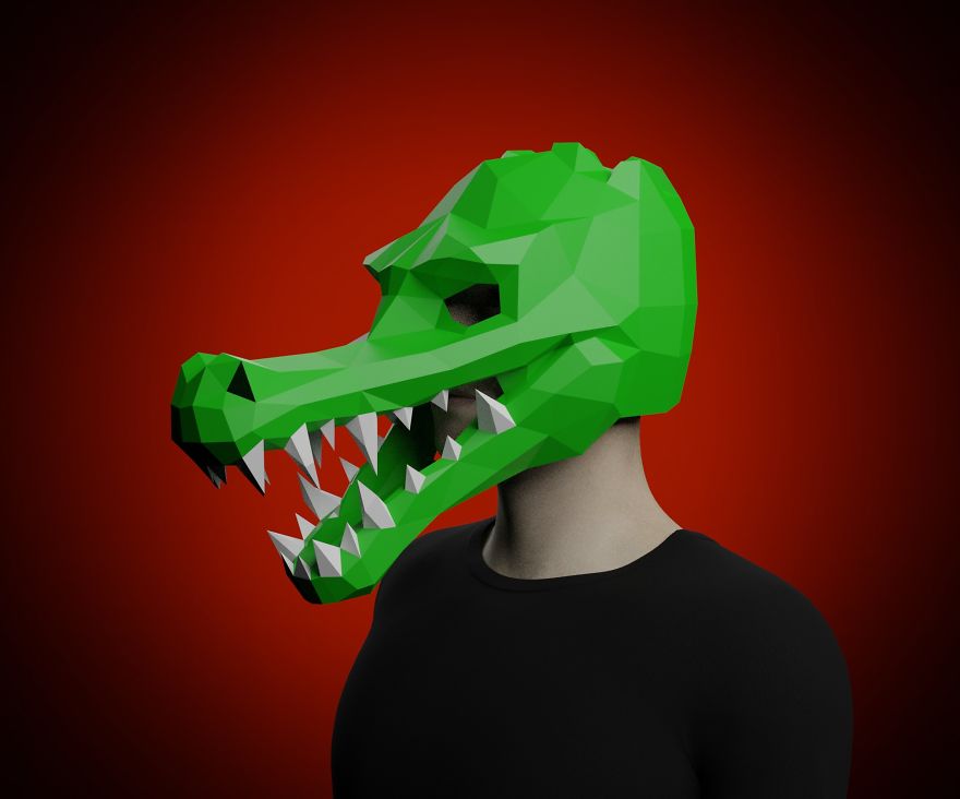 I Made Scary Halloween Paper Craft Masks!