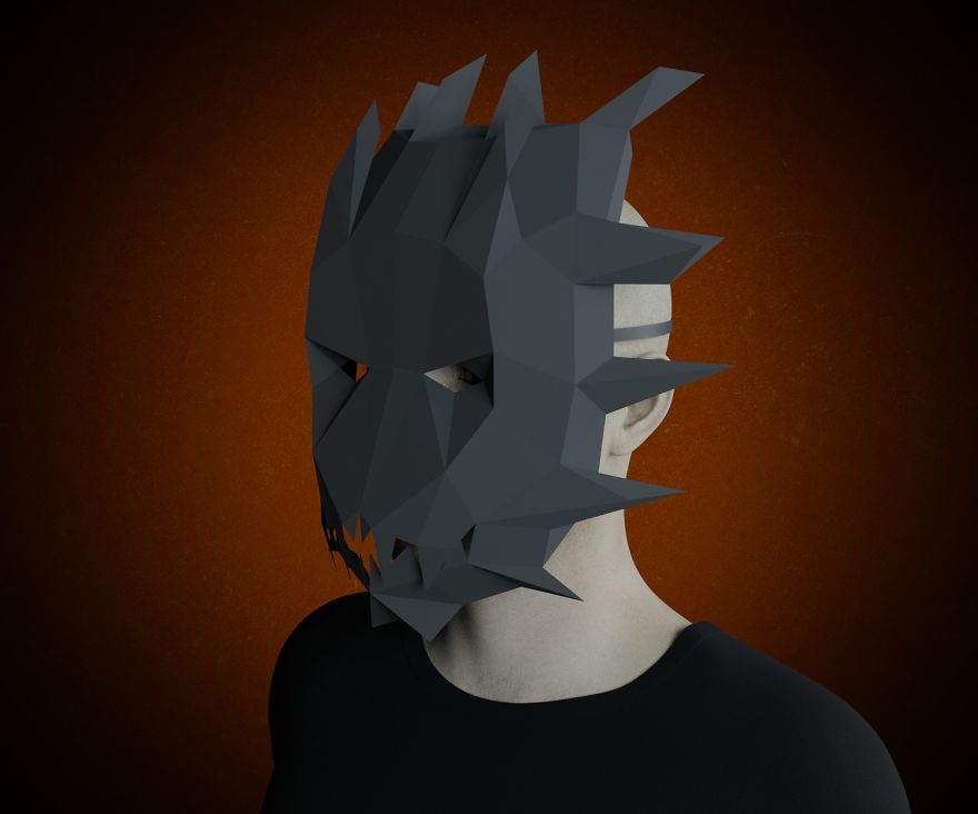 I Made Scary Halloween Paper Craft Masks!