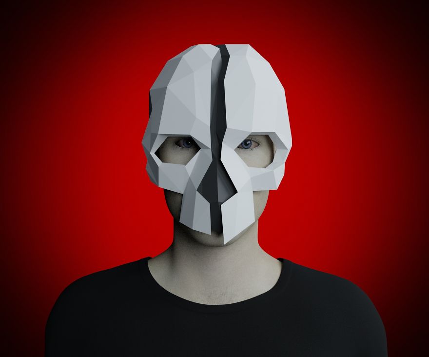 I Made Scary Halloween Paper Craft Masks!