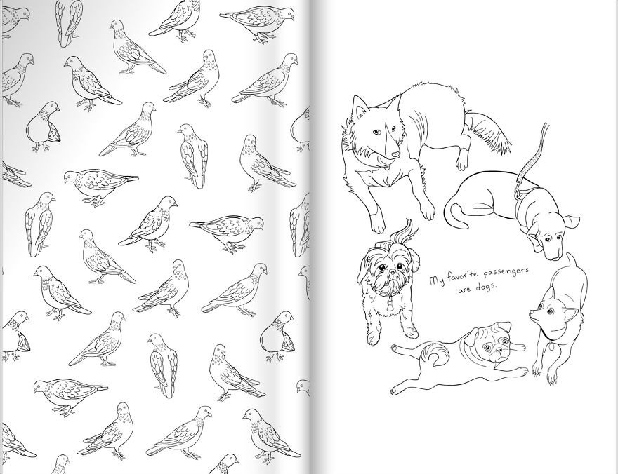 I Made A Coloring Book About The Weird, Annoying, And Amazing Things I See On Public Transportation I Made A Coloring Book About The Weird, Annoying, And Amazing Things I See On Public Transportation