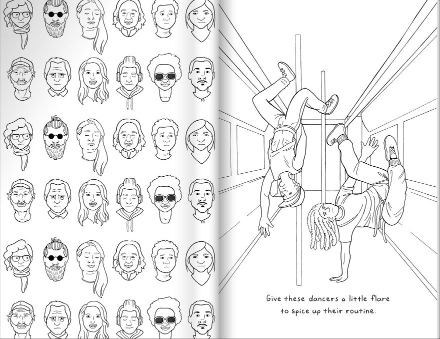 I Made A Coloring Book About The Weird, Annoying, And Amazing Things I See On Public Transportation
