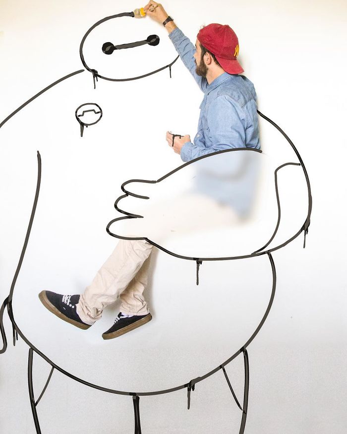 Italian Illustrator Blends Art And Reality And The Result Is A Lot Of Fun