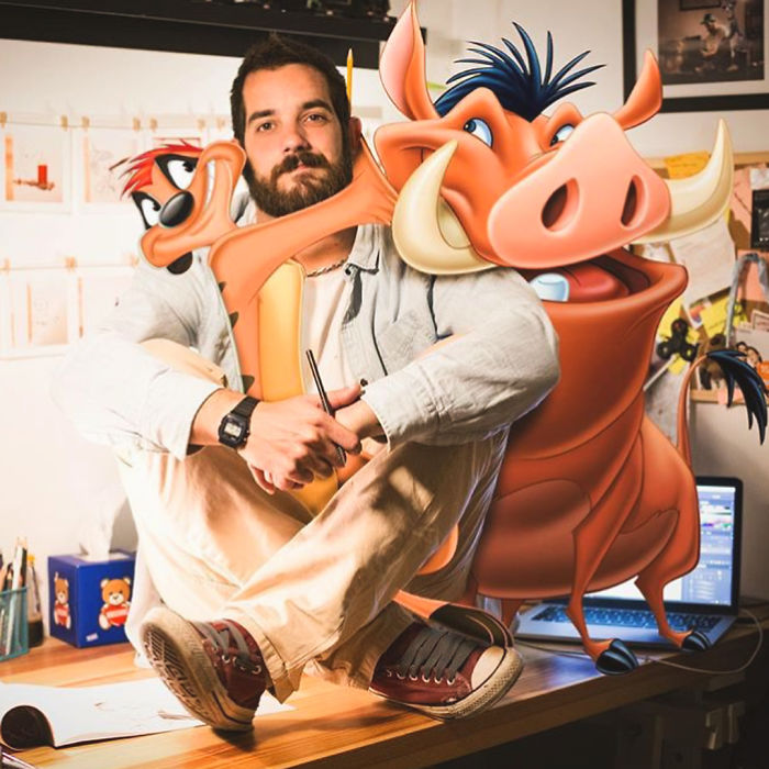 Italian Illustrator Blends Art And Reality And The Result Is A Lot Of Fun