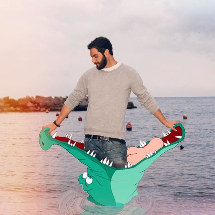 Italian Illustrator Blends Art And Reality And The Result Is A Lot Of Fun