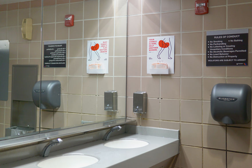 How One Poster Can Help The Homeless Have Access To Menstruation Products