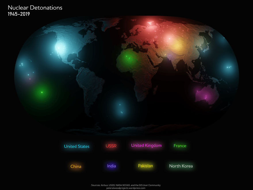 I Show Every Nuclear Explosion That Has Happened Since 1945 (10 Pics)