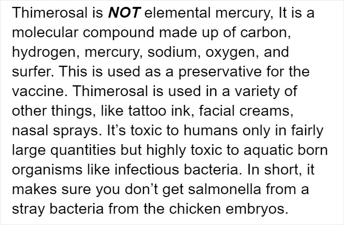 Anti-Vaxxer Tries To Frighten Others With 'Scary' Components, Gets Owned With Facts