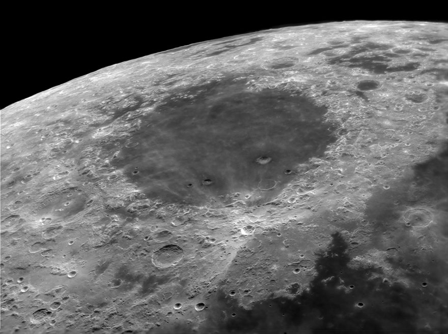 Our Moon: 'Coming In To Land At Mare Crisium Spaceport!' By Bud Martin Budzynski