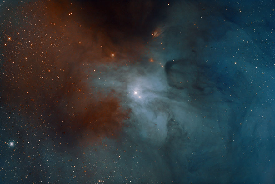 Stars And Nebulae: 'Ic4603 - Colours Of Reflection' By Eddie Trimarchi