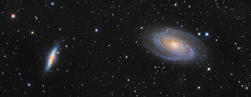 Galaxies: 'A Pair Of Universes' By Antonio Peña