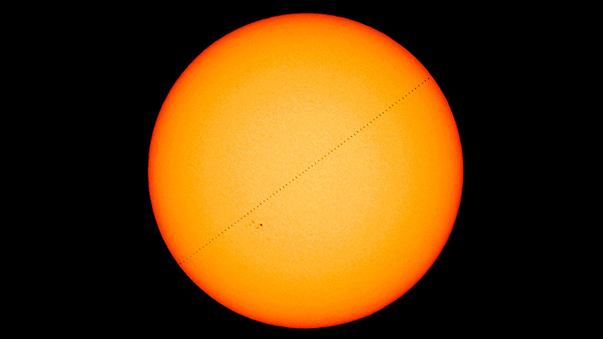 Our Sun: 'Hubble Crosses The Disc Of The Sun' By Michael Marston
