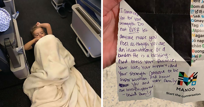 4 Y.O. Autistic Boy Was Having A Meltdown During A Flight So The Crew And Passengers Stepped In To Help