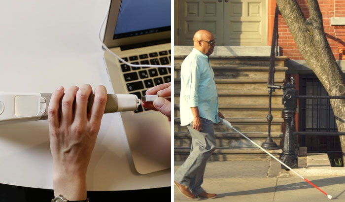 Blind Engineer Invents A ‘Smart Cane’ That Uses Google Maps To Help Blind People Navigate