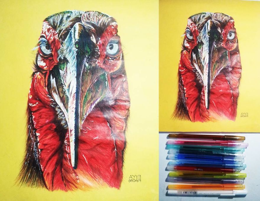 Ballpoint And Gel Ink Art