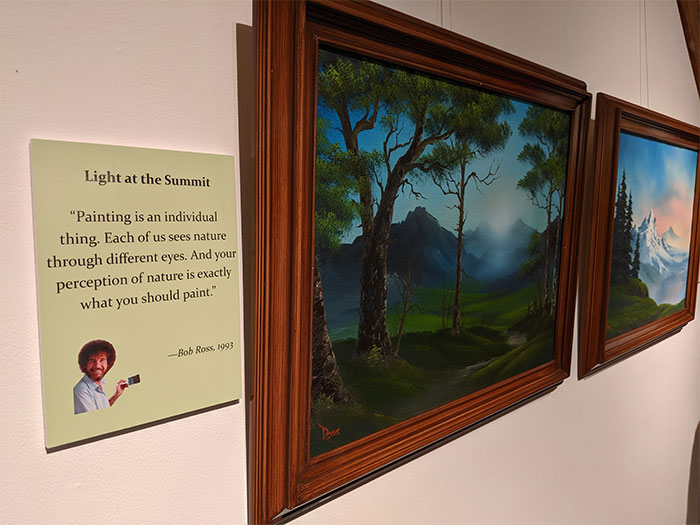 People Are Flooding The Bob Ross Art Exhibition In Virginia And The Captions Are Beyond Wholesome