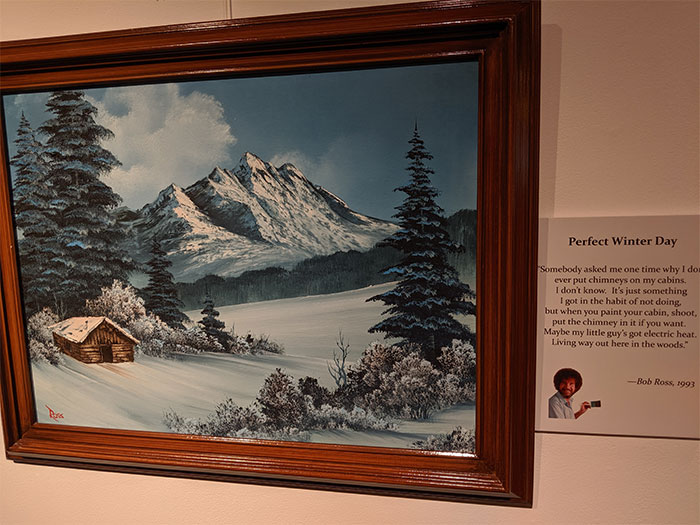 People Are Flooding The Bob Ross Art Exhibition In Virginia And The Captions Are Beyond Wholesome