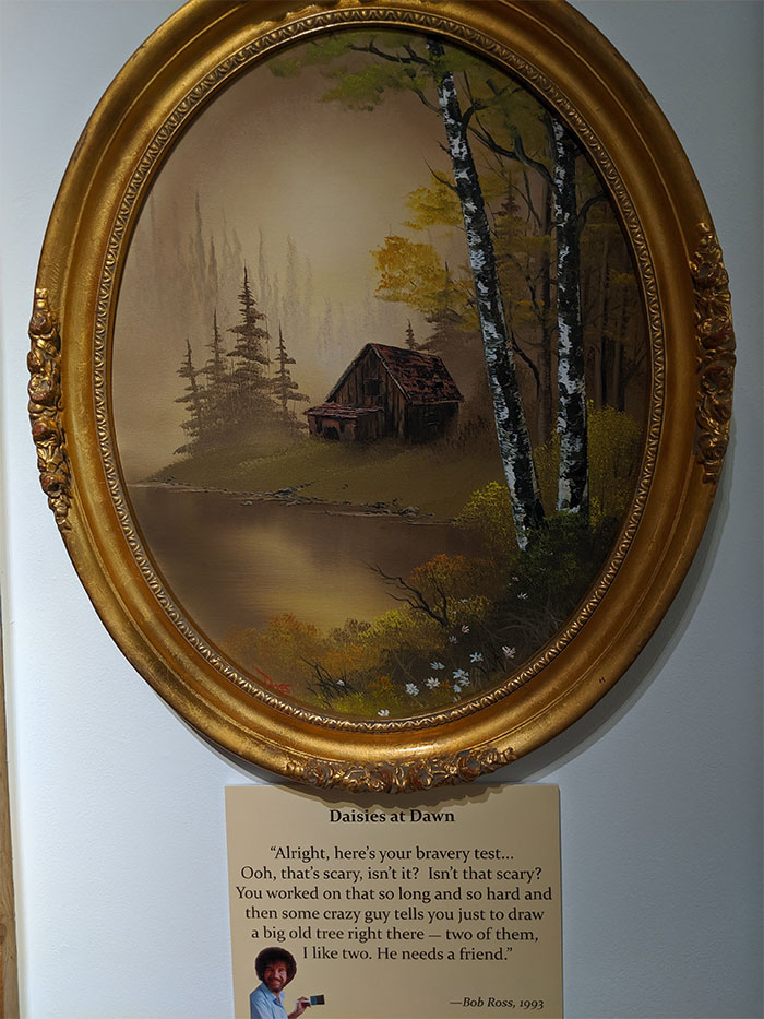 People Are Flooding The Bob Ross Art Exhibition In Virginia And The Captions Are Beyond Wholesome