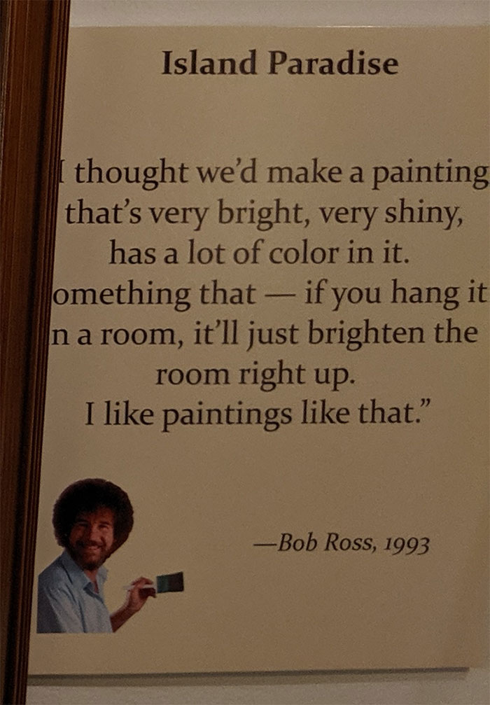 People Are Flooding The Bob Ross Art Exhibition In Virginia And The Captions Are Beyond Wholesome People Are Flooding The Bob Ross Art Exhibition In Virginia And The Captions Are Beyond Wholesome