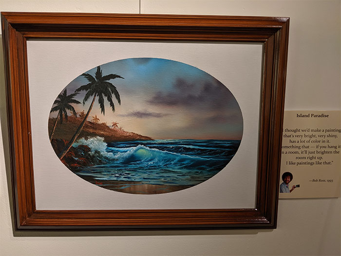 People Are Flooding The Bob Ross Art Exhibition In Virginia And The Captions Are Beyond Wholesome People Are Flooding The Bob Ross Art Exhibition In Virginia And The Captions Are Beyond Wholesome