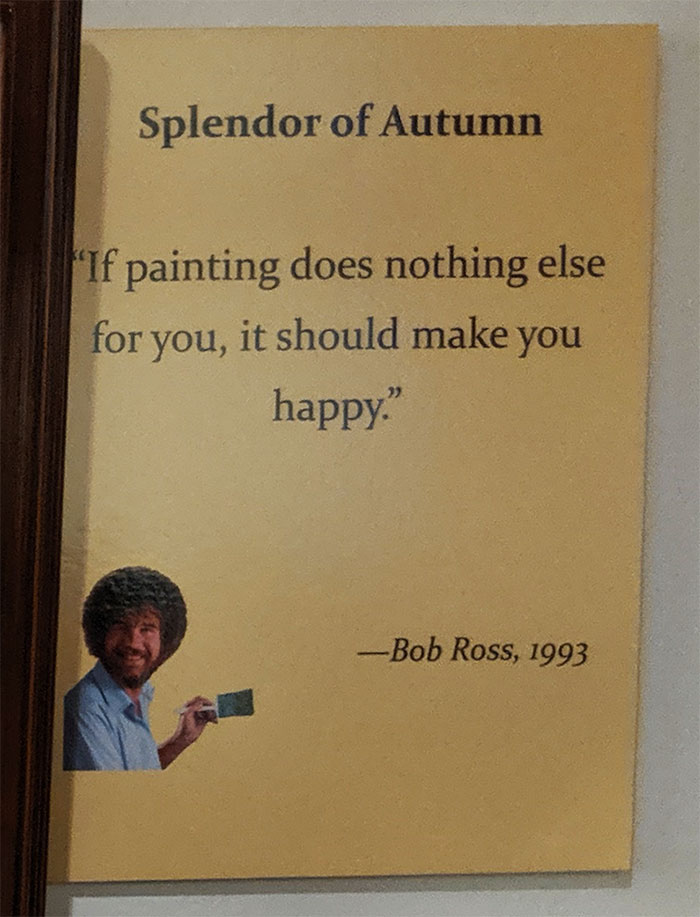 People Are Flooding The Bob Ross Art Exhibition In Virginia And The Captions Are Beyond Wholesome