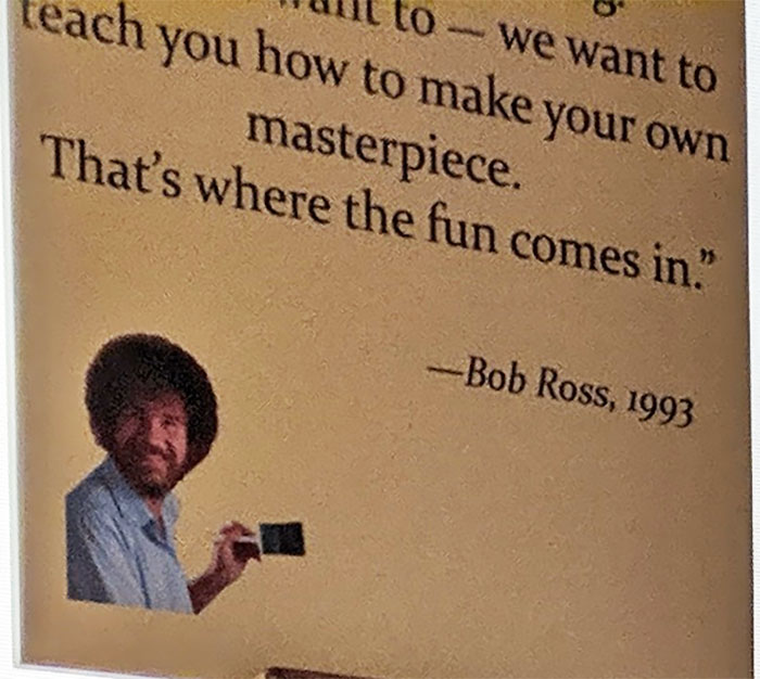 People Are Flooding The Bob Ross Art Exhibition In Virginia And The Captions Are Beyond Wholesome People Are Flooding The Bob Ross Art Exhibition In Virginia And The Captions Are Beyond Wholesome