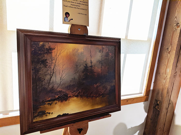 People Are Flooding The Bob Ross Art Exhibition In Virginia And The Captions Are Beyond Wholesome People Are Flooding The Bob Ross Art Exhibition In Virginia And The Captions Are Beyond Wholesome