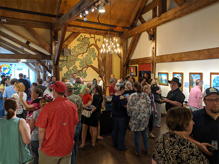 People Are Flooding The Bob Ross Art Exhibition In Virginia And The Captions Are Beyond Wholesome