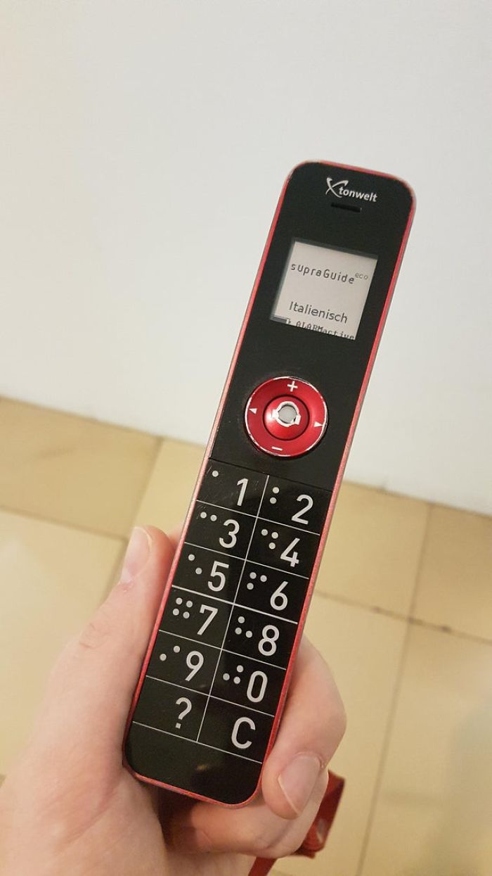 Flat Braille On An Audioguide In Vienna