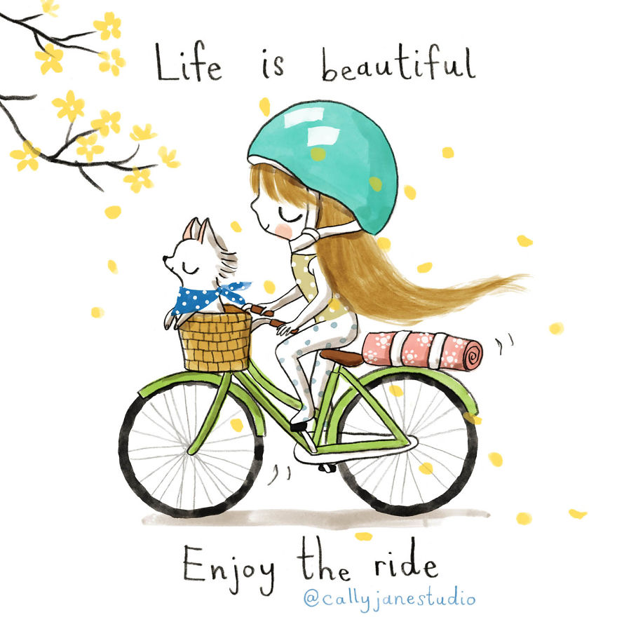 Cycling To Yoga Class