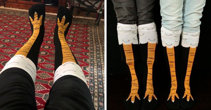 Chicken Leg Socks Are A Thing And They Look Hilarious (19 Pics)