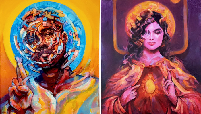 I Turned Pop Artists Into Religious Icons, Do You Recognize Them?
