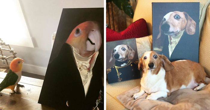 This Company Can Turn A Pet Into A Royal Portrait And Here Are 30 Of The Best Ones
