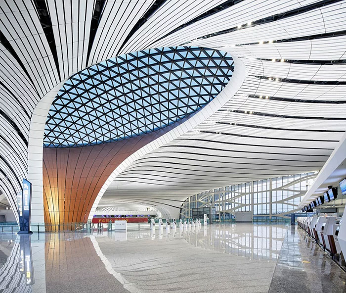 Beijing Opens A New Airport With The World's Largest Terminal That Has A Roof Window The Size Of 25 Football Fields Beijing Opens A New Airport With The World's Largest Terminal That Has A Roof Window The Size Of 25 Football Fields