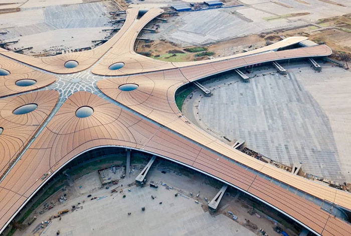 Beijing Opens A New Airport With The World's Largest Terminal That Has A Roof Window The Size Of 25 Football Fields Beijing Opens A New Airport With The World's Largest Terminal That Has A Roof Window The Size Of 25 Football Fields