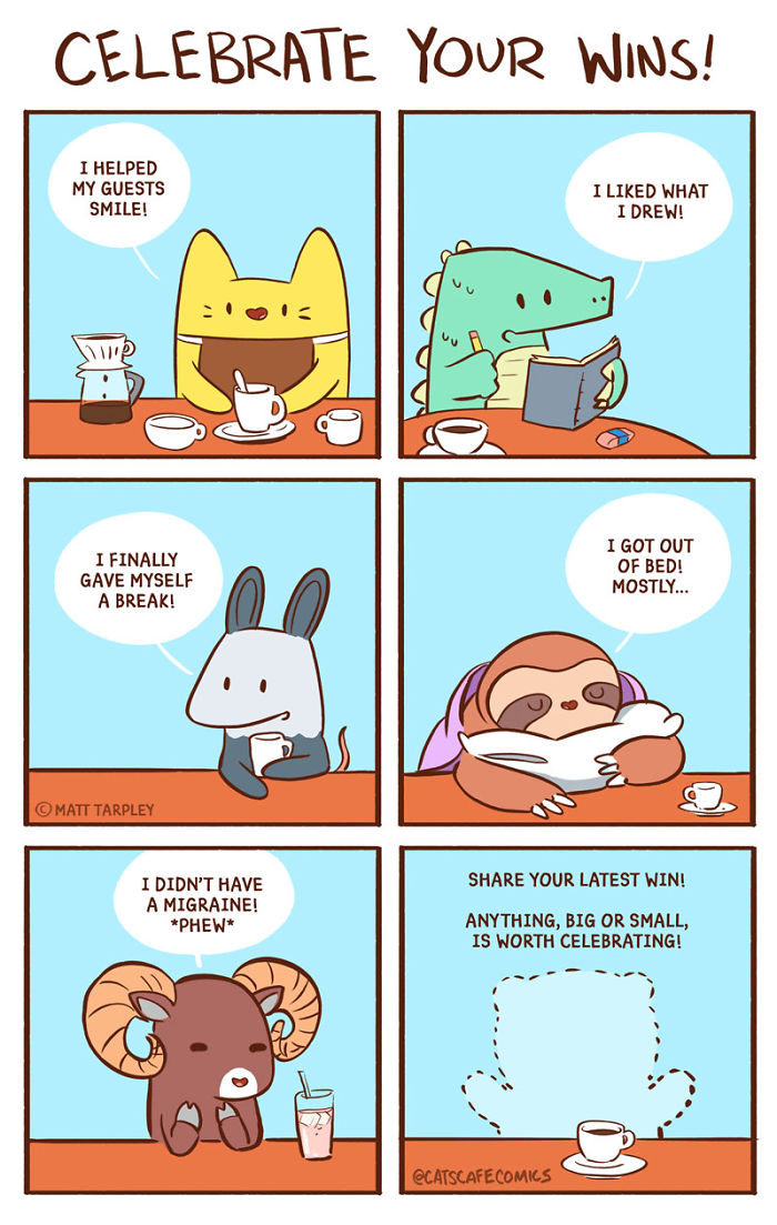 32 Wholesome Comics By Cat's Cafe That Will Brighten Your Day.