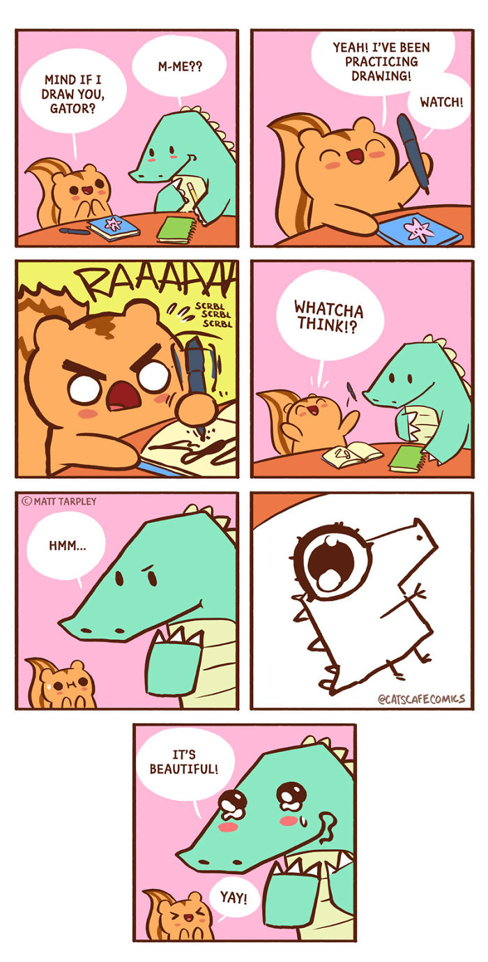 32 Wholesome Comics By Cat's Cafe That Will Brighten Your Day.