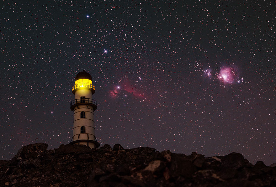 I Photograph Fake Miniature Scenes With The Milky Way In The Background (20 Photos)