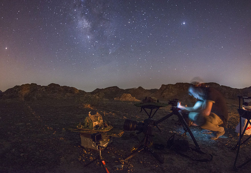 I Photograph Fake Miniature Scenes With The Milky Way In The Background (20 Photos)