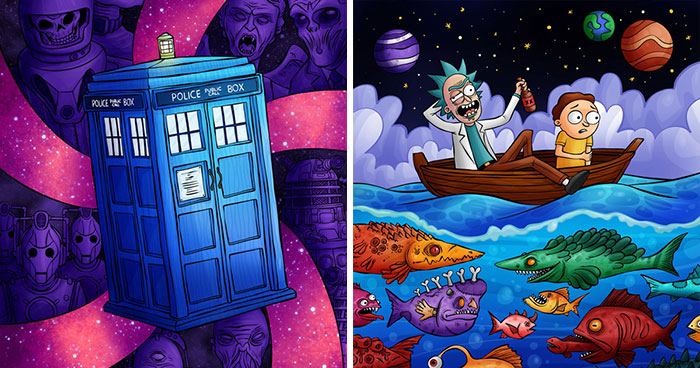 I Illustrated My Favorite Comics, TV Shows, And Movies In These 11 Fan Art Pics