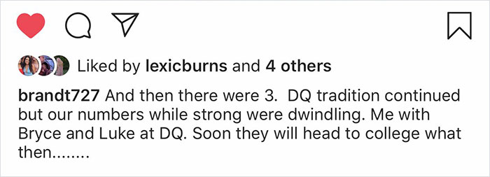 Once A Week This Dad And His Three Sons Used To Visit DQ As A Tradition, But Now He's There Alone