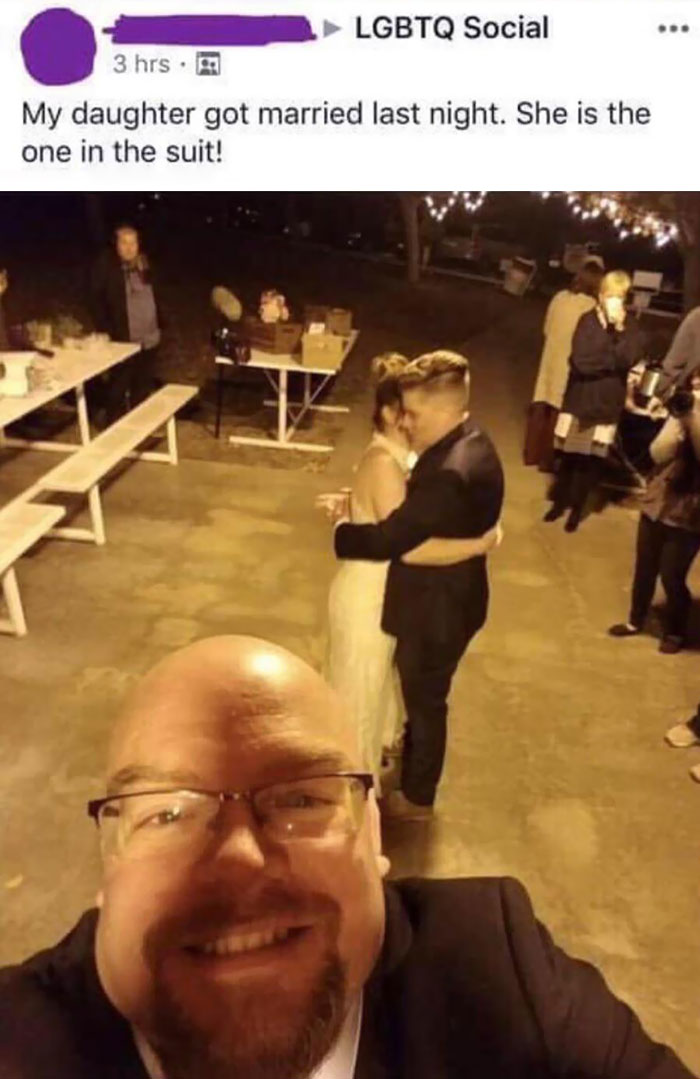 He Looks Really Proud Of His Daughter