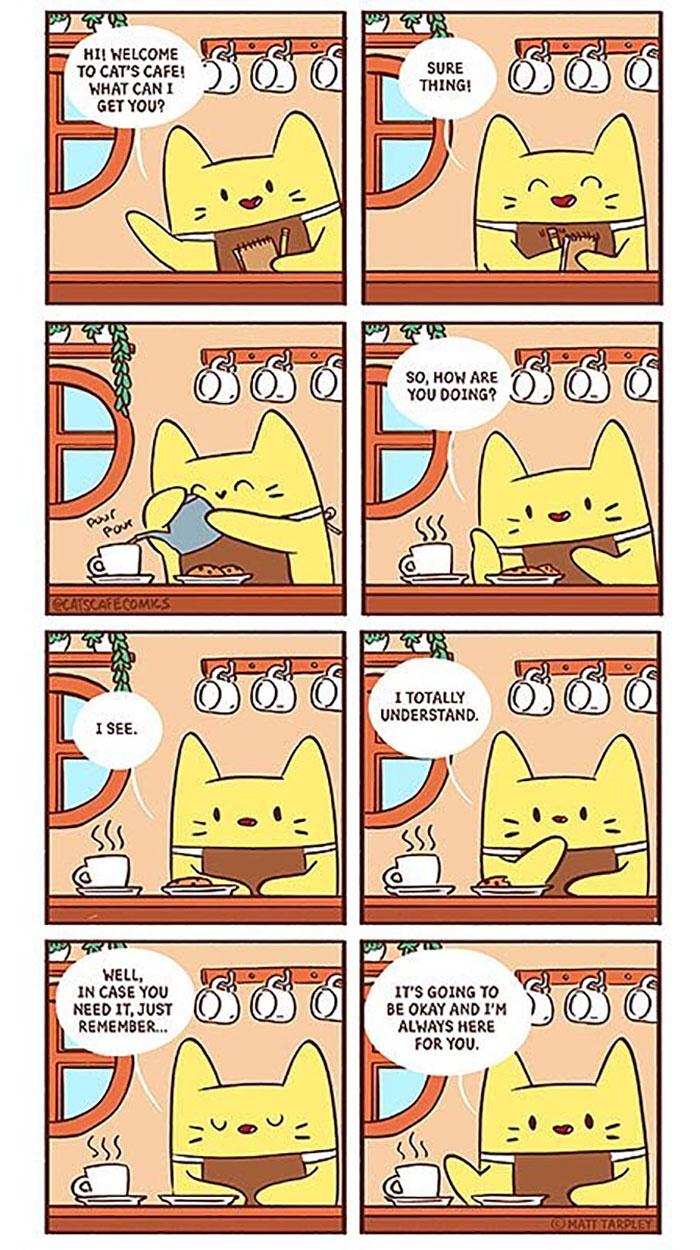 32 Wholesome Comics By Cat's Cafe That Will Brighten Your Day.