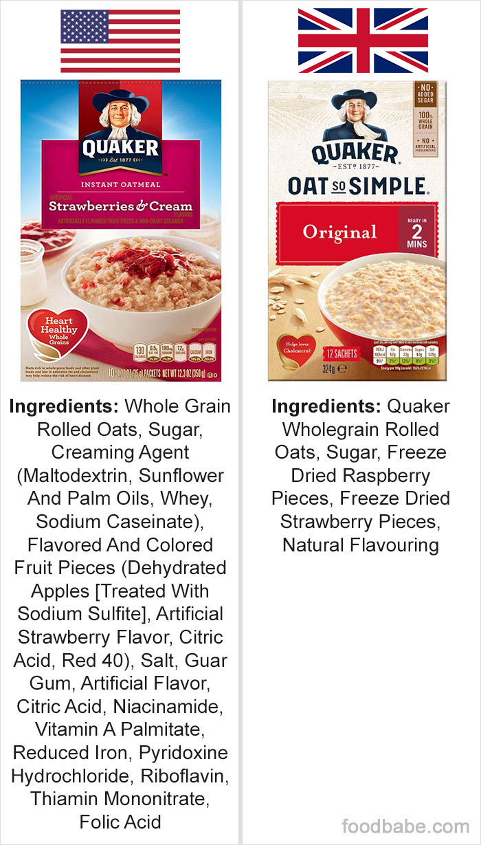 This Woman Wrote Down Lists Of Ingredients Of US And UK Products, And The Difference Is Disturbing This Woman Wrote Down Lists Of Ingredients Of US And UK Products, And The Difference Is Disturbing