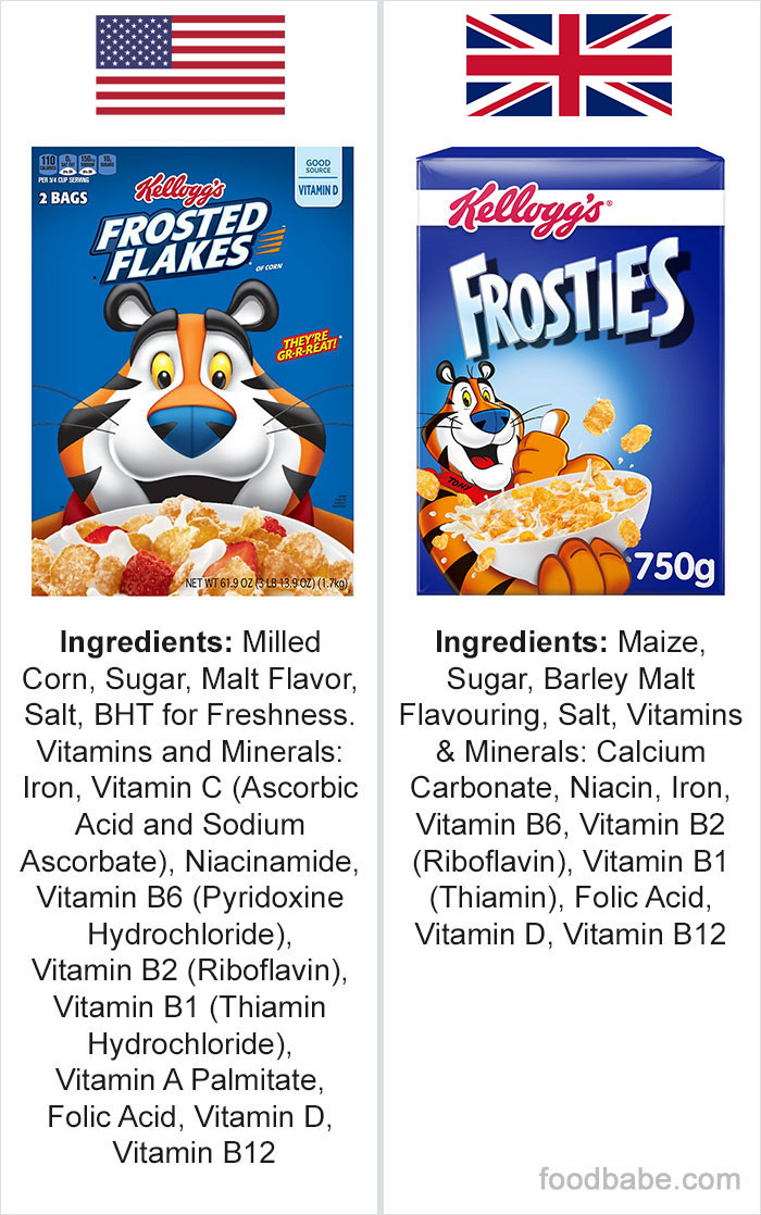 This Woman Wrote Down Lists Of Ingredients Of US And UK Products, And The Difference Is Disturbing This Woman Wrote Down Lists Of Ingredients Of US And UK Products, And The Difference Is Disturbing