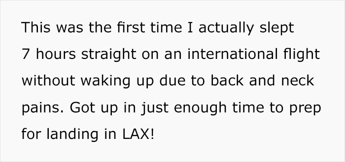 Person Can't Believe The Difference Between Economy And Business Class After Getting Randomly Upgraded To Business Class